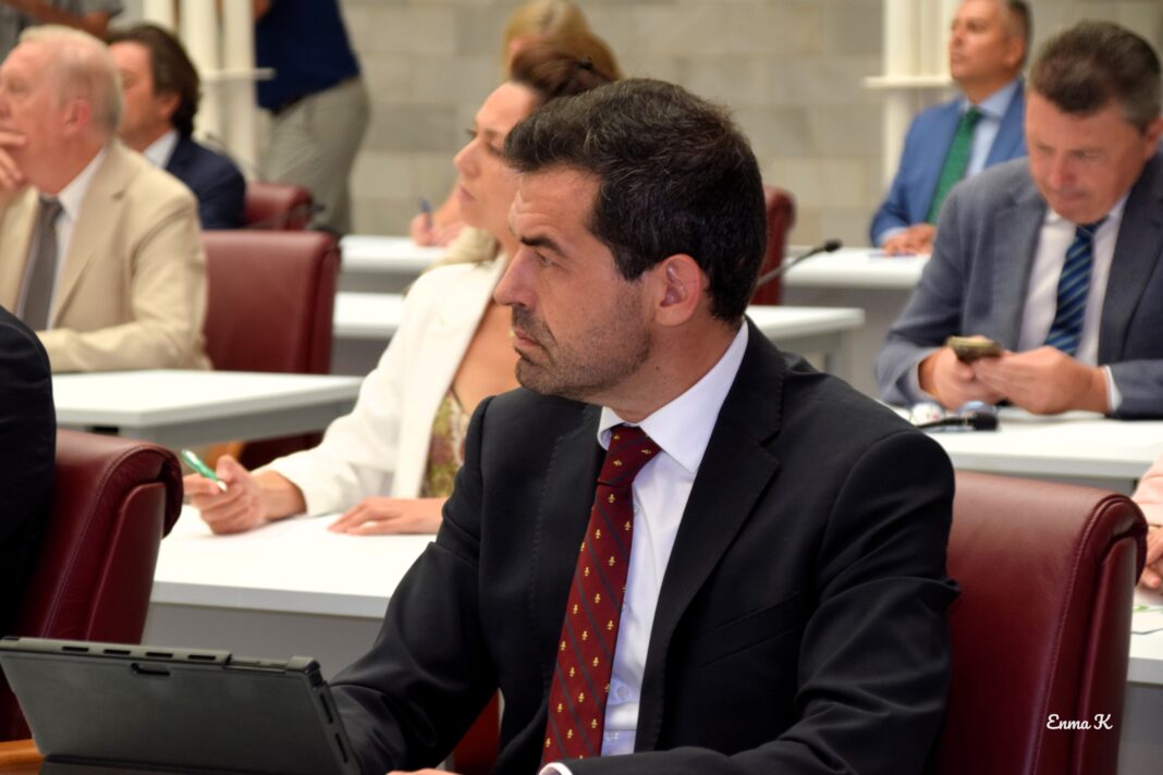 Rubén Martínez Alpañez durante el debate de investidura. Enma Kent
